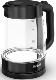 Чайник электрический Tefal KI840830 1.7л. 2200Вт черный корпус: стекло/пластик (1510002137) от магазина РЭССИ