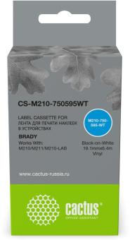 Картридж ленточный Cactus CS-M210-750595WT M210-750-595-WT для Brady M210/M211/M210-LAB от магазина РЭССИ
