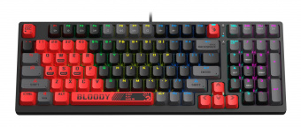 Клавиатура A4Tech Bloody S98 механическая красный/черный USB for gamer LED (SPORTS RED) от магазина РЭССИ