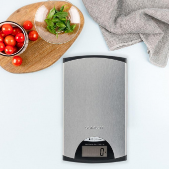 Весы кухонные электронные Scarlett SC-KS57P97 макс.вес:5кг серебристый/черный от магазина РЭССИ