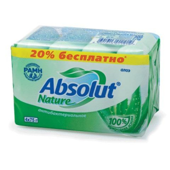 Твердое мыло Absolut FitoGuard алоэ 4x75 г 6065 от магазина РЭССИ
