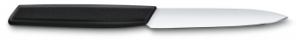 Нож кухонный Victorinox Swiss Modern (6.9003.10) стальной универсальный лезв.100мм прямая заточка черный от магазина РЭССИ