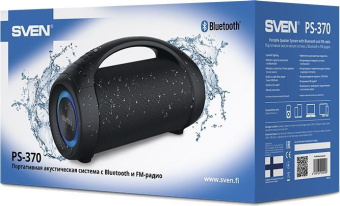 Колонка порт. Sven АС PS-370 черный 40W 2.0 BT 10м 3600mAh (SV-020408) от магазина РЭССИ