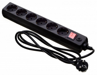 Сетевой фильтр Buro 600SH-16-1.8-B 1.8м (6 розеток) черный (коробка) от магазина РЭССИ