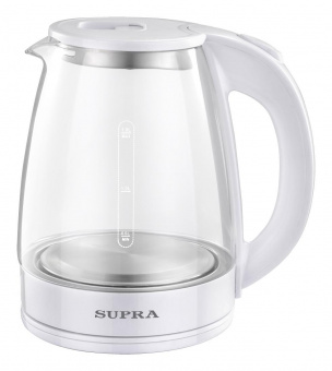 Чайник электрический Supra KES-1891 1.8л. 1500Вт белый (корпус: стекло) от магазина РЭССИ