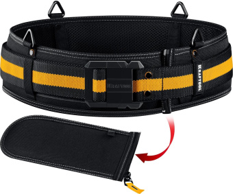 Пояс монтажника для сумок с быстросъёмным креплением FastClip KRAFTOOL KB-2 80-122 см 38763 от магазина РЭССИ