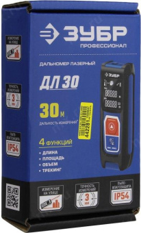 Лазерный дальномер Зубр ПРОФ. 34927 от магазина РЭССИ