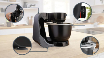 Кухонная машина Bosch MUM59N26CB планетар.вращ. 1000Вт черный от магазина РЭССИ
