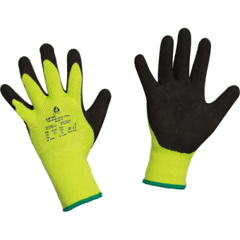 Утепленные акриловые перчатки с начесом Jeta Safety с песочным латексным покрытием р.10/XL JLW-501-XL от магазина РЭССИ
