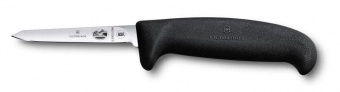 Нож кухонный Victorinox Fibrox (5.5903.09M) стальной разделочный для птицы лезв.90мм прямая заточка черный от магазина РЭССИ