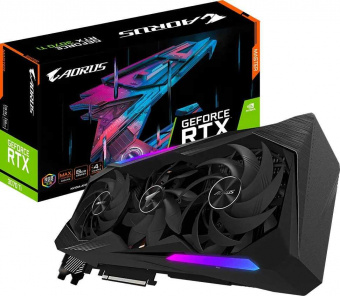 Видеокарта Gigabyte PCI-E 4.0 GV-N307TAORUS M-8GD NVIDIA GeForce RTX 3070TI 8192Mb 256 GDDR6X 1875/19000 HDMIx3 DPx3 HDCP Ret от магазина РЭССИ