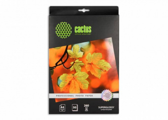 Фотобумага Cactus Prof CS-HGA426050 A4/260г/м2/50л./белый глянцевое для струйной печати от магазина РЭССИ