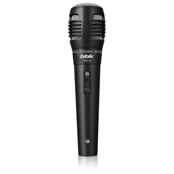 Микрофон проводной BBK CM114 2.5м черный от магазина РЭССИ
