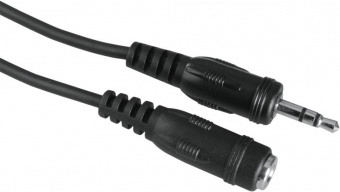 Кабель аудио Hama H-205105 Jack 3.5 (f)/Jack 3.5 (m) 5м. черный (уп.:1шт) (00205105) от магазина РЭССИ