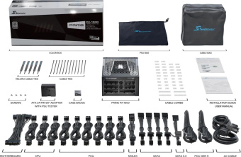 Блок питания Seasonic ATX 1600W Prime PX-1600 Gen.5 80+ platinum (20+4pin) APFC 135mm fan 18xSATA Cab Manag RTL от магазина РЭССИ
