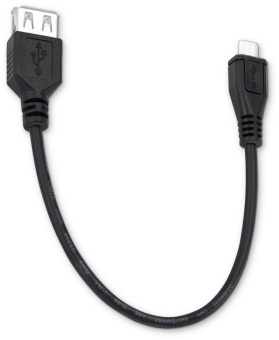 Кабель OTG Buro USB (f)-micro USB (m) 0.2м черный от магазина РЭССИ