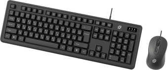 Клавиатура + мышь Оклик S605 клав:черный мышь:черный USB Multimedia от магазина РЭССИ