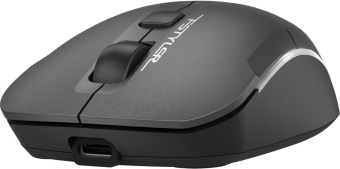 Мышь A4Tech Fstyler FB26CS Air серый/черный оптическая (2000dpi) silent беспроводная BT/Radio USB для ноутбука (4but) от магазина РЭССИ