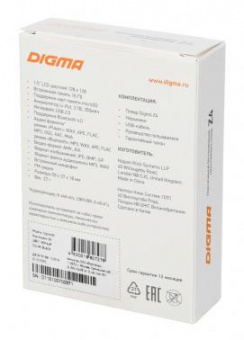 Плеер Hi-Fi Flash Digma Z4 BT 16Gb черный/1.5"/FM/microSDHC/clip от магазина РЭССИ