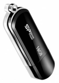 Флеш Диск Silicon Power 16Gb LuxMini 322 SP016GBUF2322V1K USB2.0 черный от магазина РЭССИ
