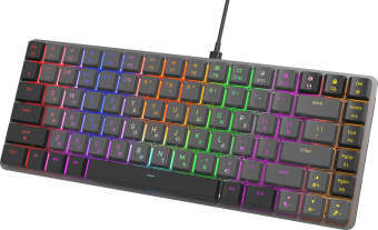 Клавиатура Оклик K615X механическая черный/серебристый USB Multimedia for gamer LED (1934413) от магазина РЭССИ