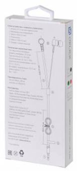 Наушники вкладыши Оклик HP-S-220 1.1м черный/красный проводные в ушной раковине (D2-1B/R) от магазина РЭССИ