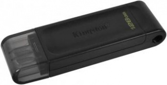 Флеш Диск Kingston 128Gb DataTraveler 70 Type-C DT70/128GB USB3.2 черный от магазина РЭССИ