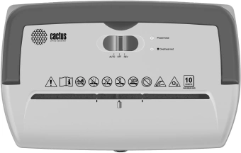 Шредер Cactus CS-SH-C5 белый (секр.P-4) фрагменты 10лист. 21лтр. скрепки скобы пл.карты от магазина РЭССИ