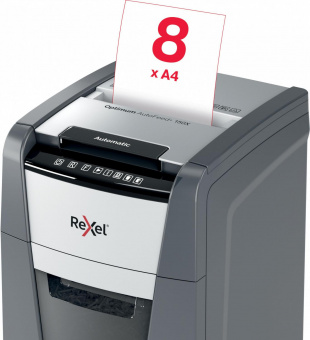 Шредер Rexel Optimum AutoFeed 150X черный с автоподачей (секр.P-4) фрагменты 150лист. 44лтр. скрепки скобы пл.карты от магазина РЭССИ