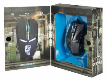 Мышь Оклик 795G GHOST черный оптическая (2400dpi) USB (6but) от магазина РЭССИ