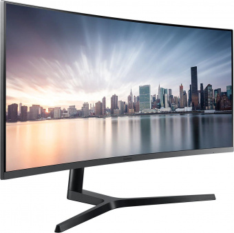 Монитор Samsung 34" Curved C34H890WGR серебристый VA LED 21:9 HDMI матовая HAS Pivot 300cd 178гр/178гр 3440x1440 DisplayPort Ultra HD 2K (1440p) USB 7.9кг от магазина РЭССИ