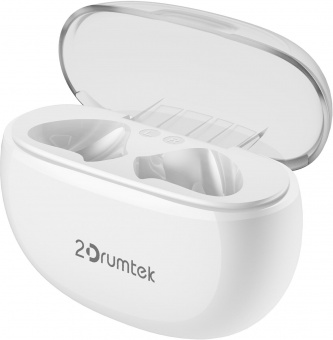Гарнитура вкладыши A4Tech 2Drumtek B20 TWS белый беспроводные bluetooth в ушной раковине (B20 GRAYISH WHITE) от магазина РЭССИ
