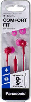 Гарнитура вкладыши Panasonic RP-TCM115GC 1.2м розовый проводные в ушной раковине (RP-TCM115GCP) от магазина РЭССИ
