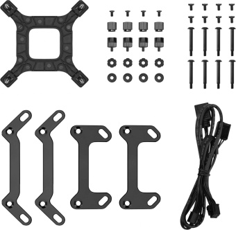 Система водяного охлаждения Deepcool LP240 ARGB Soc-AM5/AM4/1200/1700/1851 черный 4-pin 38.71dB Al LCD 300W 1410gr Ret (R-LP240-BKMSNC-G-1) от магазина РЭССИ