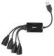 Разветвитель USB 2.0 Buro BU-HUB4-0.3-U2.0-Splitter 4порт. черный от магазина РЭССИ