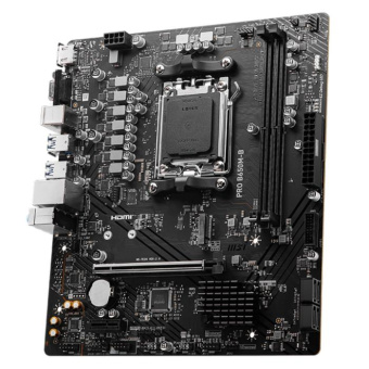 Материнская плата MSI PRO B650M-B SocketAM5 AMD B650 2xDDR5 mATX AC`97 8ch(7.1) 2.5Gg RAID+VGA+HDMI от магазина РЭССИ