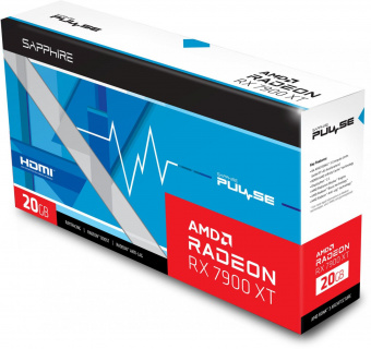 Видеокарта Sapphire PCI-E 4.0 11323-02-20G PULSE RX 7900 XT GAMING OC AMD Radeon RX 7900XT 20480Mb 320 GDDR6 2075/20000 HDMIx2 DPx2 HDCP Ret от магазина РЭССИ