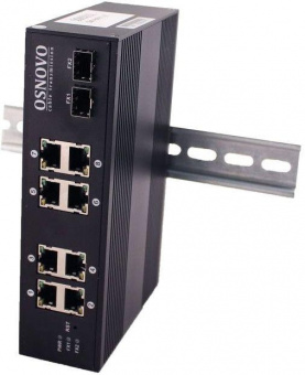Коммутатор Osnovo SW-60802/IC 8x100Mb 2SFP 8PoE 200W неуправляемый от магазина РЭССИ