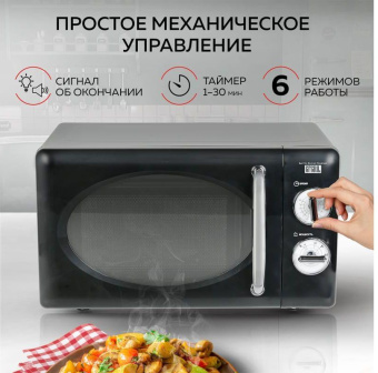 Микроволновая Печь GFGril GF-MWO203 20л. 700Вт черный от магазина РЭССИ