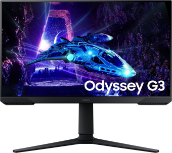 Монитор Samsung 24" Odyssey G3 S24DG300EIXCI черный VA LED 16:9 HDMI матовая HAS Piv 250cd 178гр/178гр 1920x1080 180Hz FreeSync DP FHD 3.9кг от магазина РЭССИ