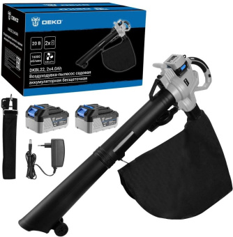 Воздуходувка-пылесос Deko DKBL22 20Вт пит.:от аккум. желтый/черный от магазина РЭССИ