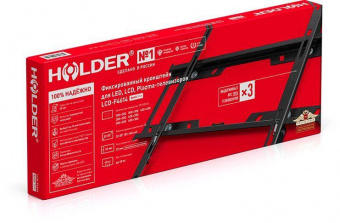 Кронштейн для телевизора Holder F4614-B черный 32"-55" макс.40кг настенный фиксированный от магазина РЭССИ