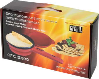 Блинница GFGril GFC-B400 800Вт красный от магазина РЭССИ