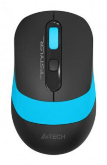 Мышь A4Tech Fstyler FG10 черный/синий оптическая (2000dpi) беспроводная USB (4but) от магазина РЭССИ