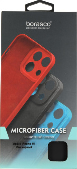 Чехол (клип-кейс) BoraSCO для Apple iPhone 15 Pro черный (72429) от магазина РЭССИ