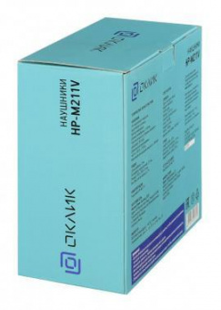 Наушники мониторные Оклик HP-M211V 1.8м черный проводные оголовье (HP-M211VB) от магазина РЭССИ