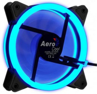 Вентилятор Aerocool Rev Blue 120x120mm 3-pin 15dB 153gr LED Ret от магазина РЭССИ