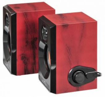 Колонки Оклик OK-161 2.0 черный/вишня 6Вт от магазина РЭССИ