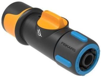 Коннектор Fiskars 1027086 Д.вх.1/2-5/8" черный/синий от магазина РЭССИ