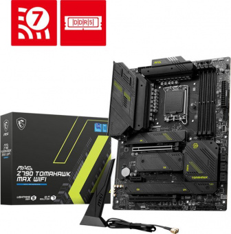 Материнская плата MSI MAG Z790 TOMAHAWK MAX WIFI Soc-1700 Intel Z790 4xDDR5 ATX AC`97 8ch(7.1) 2.5Gg RAID+HDMI+DP от магазина РЭССИ